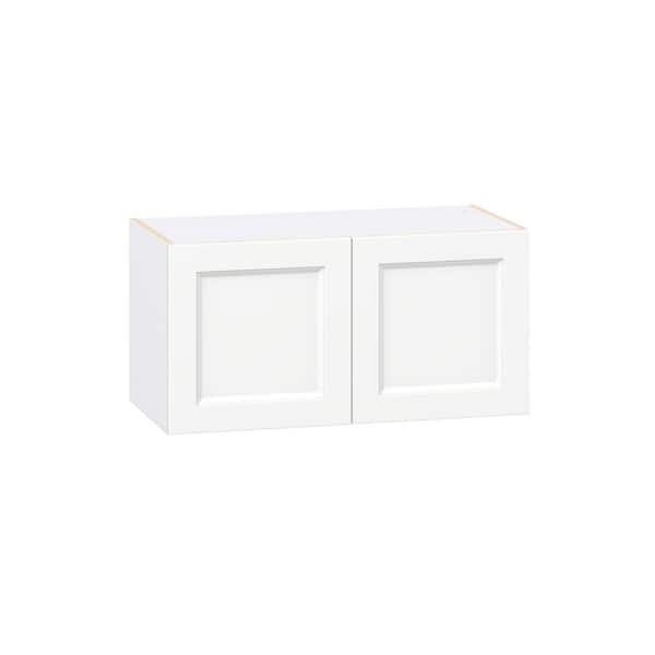 Laramie 30 in. W x 14 in. D x 15 in. H Assembled Wall Bridge Kitchen Cabinet in Painted Bright White