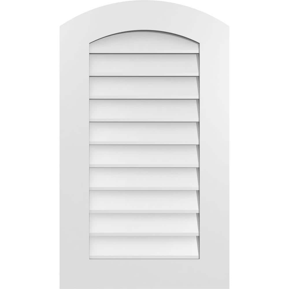 20 in. x 34 in. Arch Top Surface Mount PVC Gable Vent: Functional with Standard Frame price history on PriceWatchPro