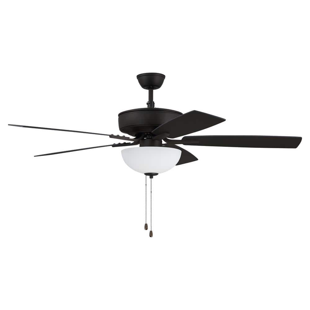 Espresso 52'' Ceiling Fan with Reversible MDF Blades and LED Light