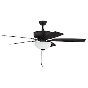 Pro Plus-211 52 in. Indoor Dual Mount Espresso Ceiling Fan with Optional LED White Bowl Light Kit