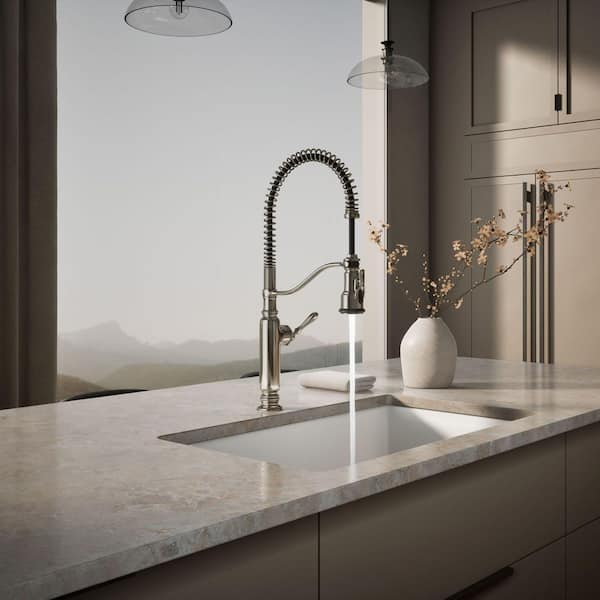 KOHLER Tournant Single-Handle Pull-Down Sprayer Kitchen Faucet in