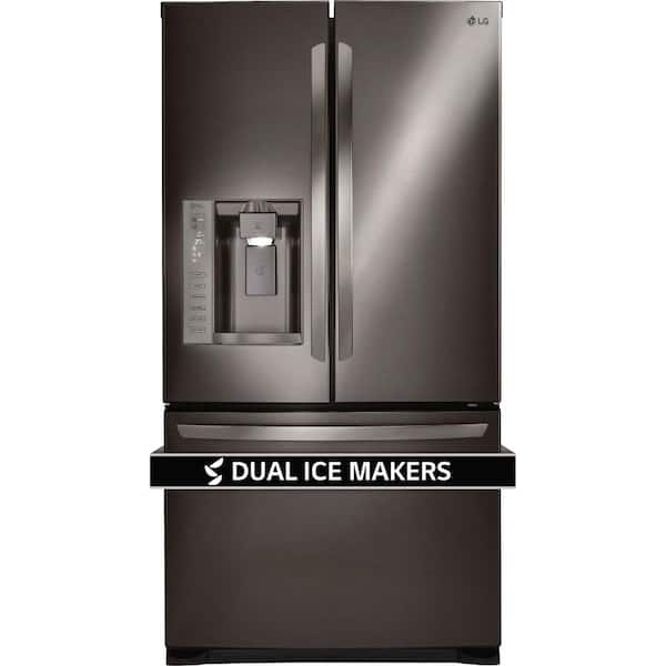 LG 24.1 cu. ft. French Door Refrigerator in Black Stainless Steel