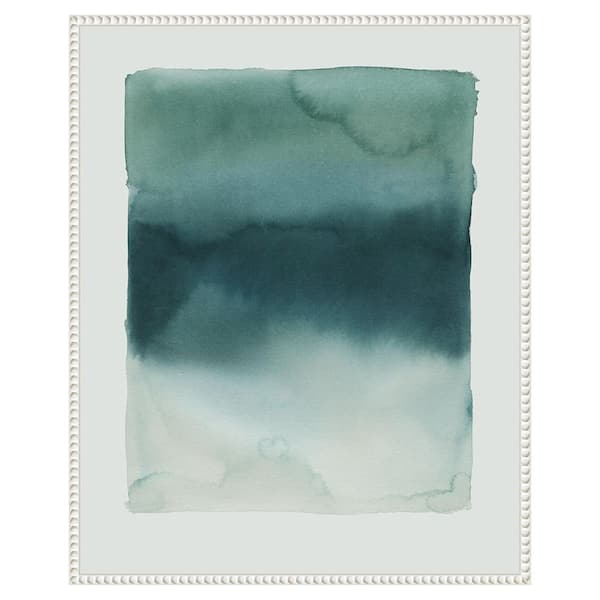Tide Dye II by Grace Popp 23 in. W x 28 in. H. Canvas Wall Art Print Framed in White