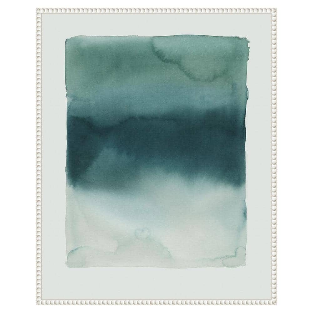 Tide Dye II by Grace Popp 23 in. W x 28 in. H. Canvas Wall Art Print Framed in White price history on PriceWatchPro