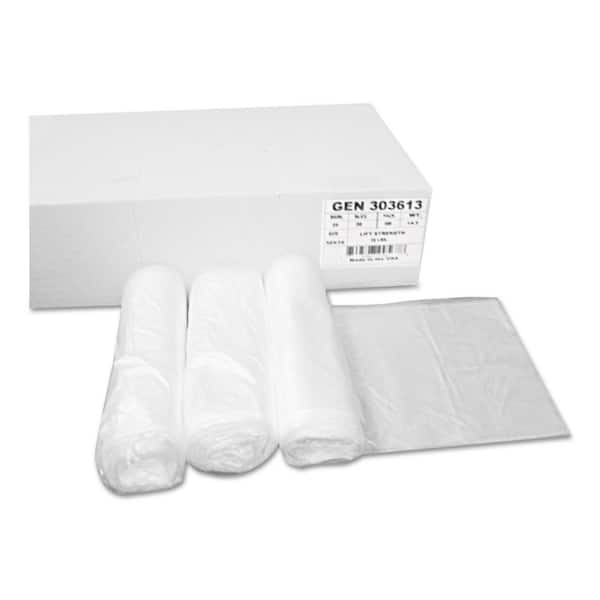 Heritage Low-Density Can Liners 10 Gal 0.35 Mil 23 x 25 Clear 500/Carton