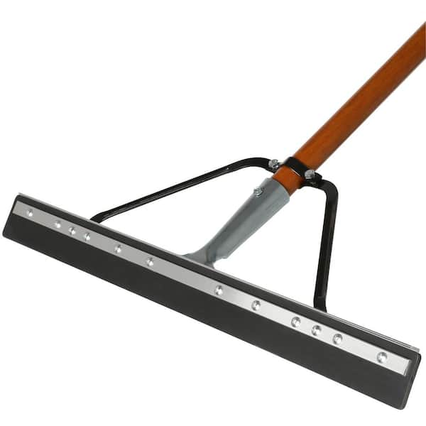 20 in. Plastic Rubber Floor Squeegee with 52 in. Handle