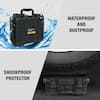 4.84 in. W x 5.9 in. H x 13.7 in. D Portable Plastic Tool Box with Foam  Insert: Waterproof and Shockproof Hard