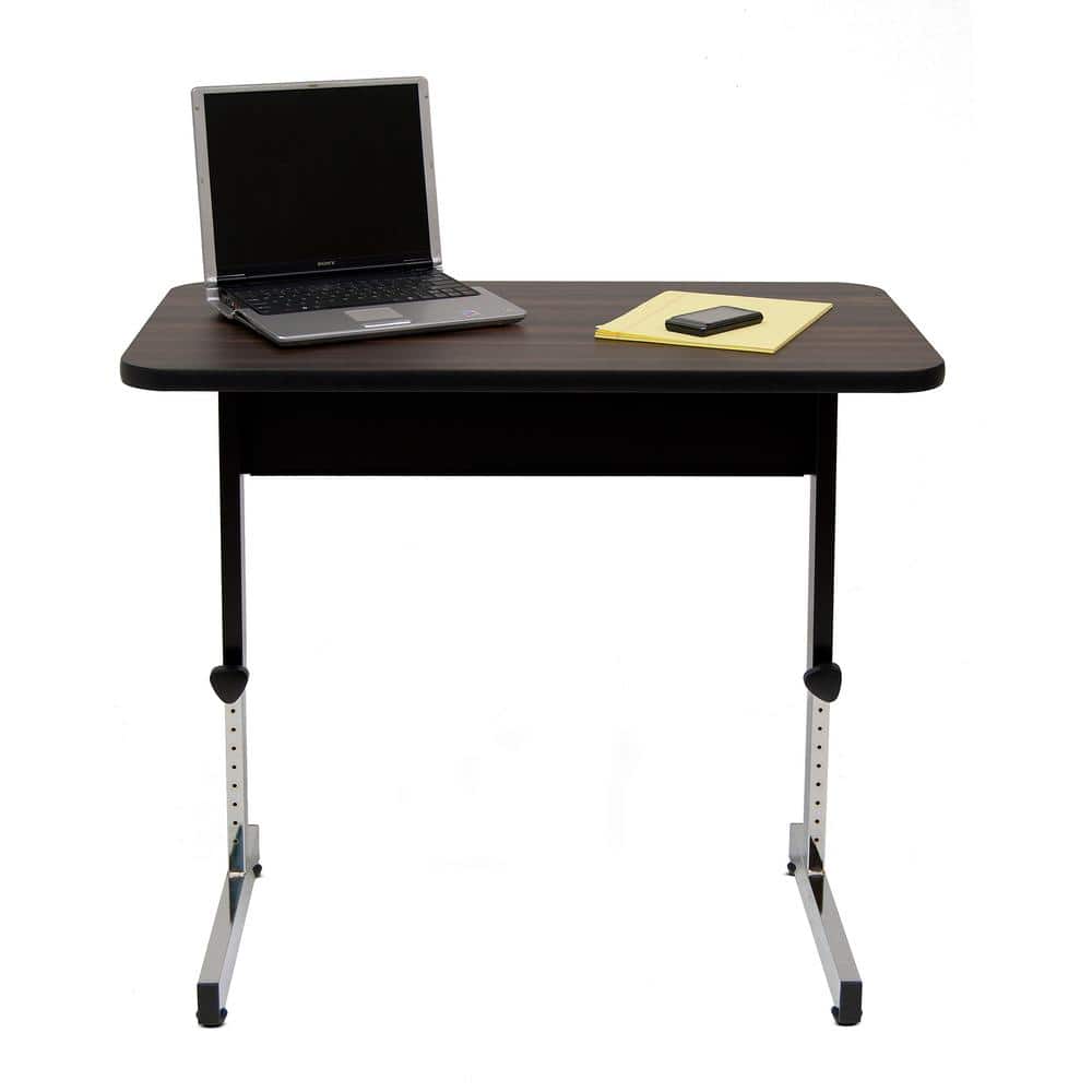 AdjustaFlex 36" Black/Walnut Height-Adjustable Work Desk
