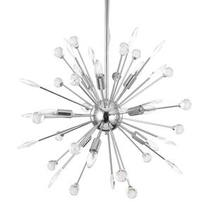 Raycliff 9-Light Chrome Crystal Sputnik Chandelier