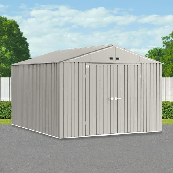 Elite Storage Shed 12 ft. W x 10 ft. D x 8 ft. H Metal Shed 120 sq. ft.