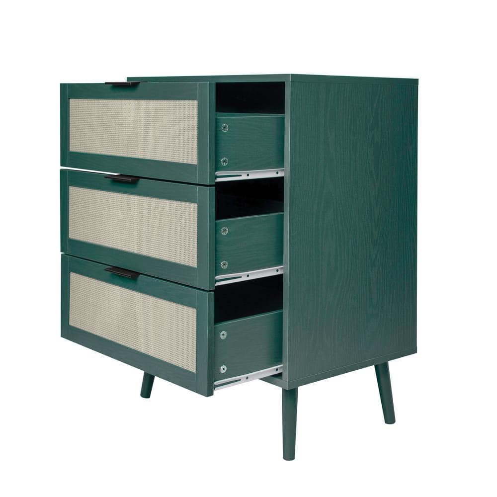 23.62 in. W x 15.35 in. D x 30.31 in. H Bathroom Dark Green Linen