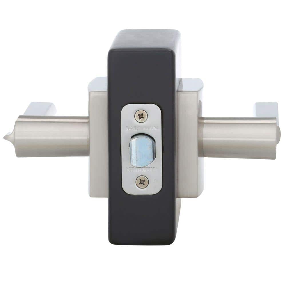 Satin Nickel Square Privacy Door Lever for Bed/Bath