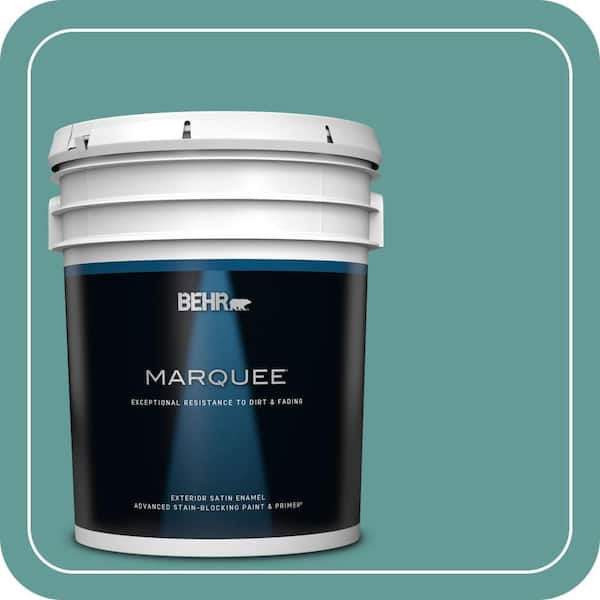 BEHR MARQUEE 5 gal. #MQ6-06 Semi-Precious Satin Enamel Exterior Paint & Primer