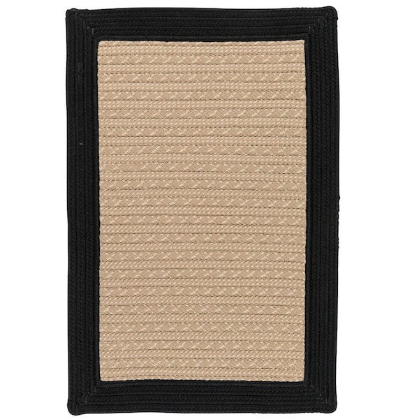 Home Decorators Collection Beverly Black  Doormat 2 ft. x 3 ft. Braided Indoor/Outdoor Patio Area Rug