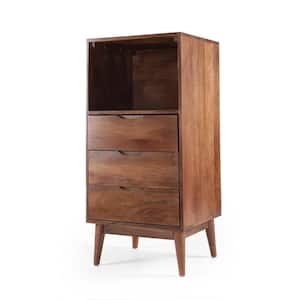 Dearing 3-Drawer Light Oak Chest of Drawers 41 in. H x 20 in. W x 16 in. D