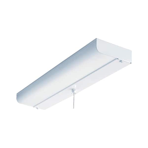 Lithonia Lighting 1-Light White Fluorescent Ceiling Closet Flushmount
