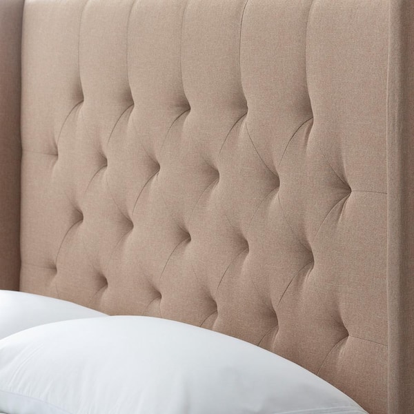 Leatham upholstered store wingback headboard