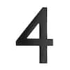 Architectural Mailboxes 4 In. Black Floating House Number 4 3582B-4 ...