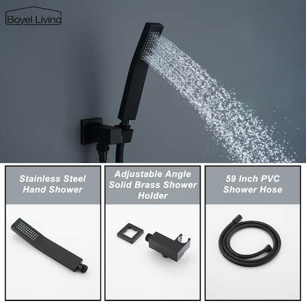 Boyel Living Wall Mount Single-Handle 1-Spray Tub and Shower