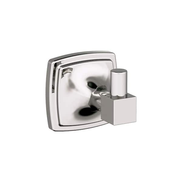 Stature Knob Single Robe Hook in Polished Nickel