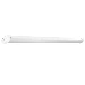 4 ft. 64- Watt Equivalent Integrated LED White Motion Shop Light with Remote
