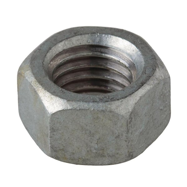 100 1/4-20 Hot Dipped Galvanized Finish Hex Nut 