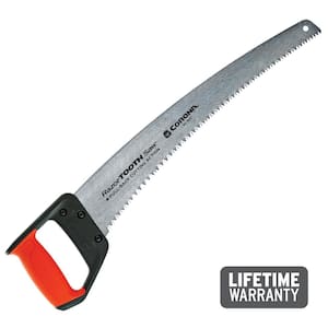 RazorTOOTH 18 in. High Carbon Steel Blade with Ergonomic D-Handle Grip Heavy Duty Pruning Saw