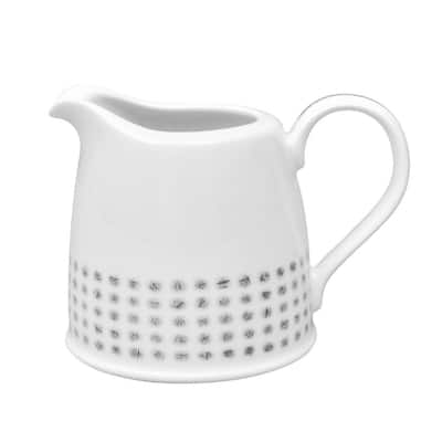 MALACASA 4.75-In White Porcelain Creamer Jug Sugar Jar (Set of 2