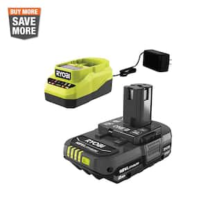 ONE+ 18V Lithium-Ion 2.0 Ah Compact Battery and Charger Starter Kit
