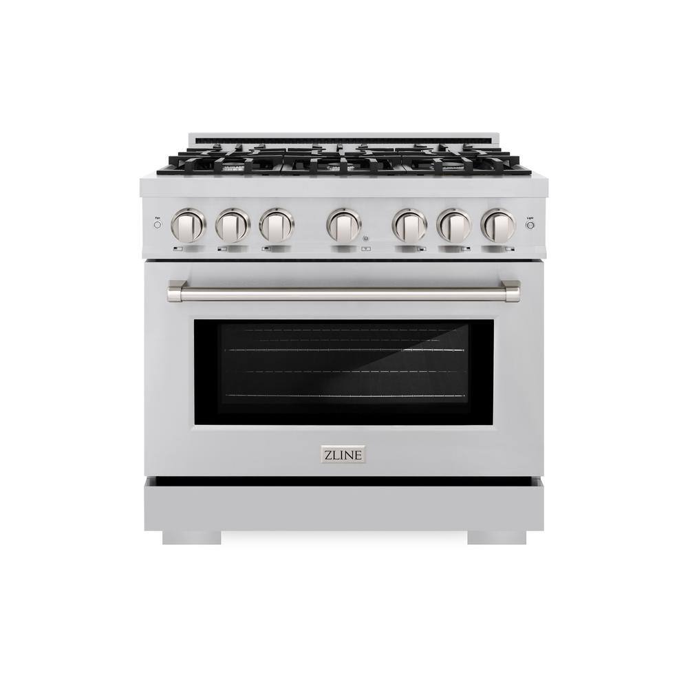 Select 36 in. 6-Burner Gas Range with Gas Convection Oven in Stainless Steel price history on PriceWatchPro