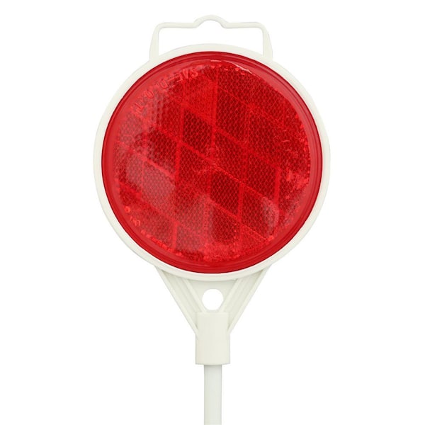 Details about   48in Reflective Driveway Markers Metal Post Stick Reflector Rustproof 24 Pcs Red