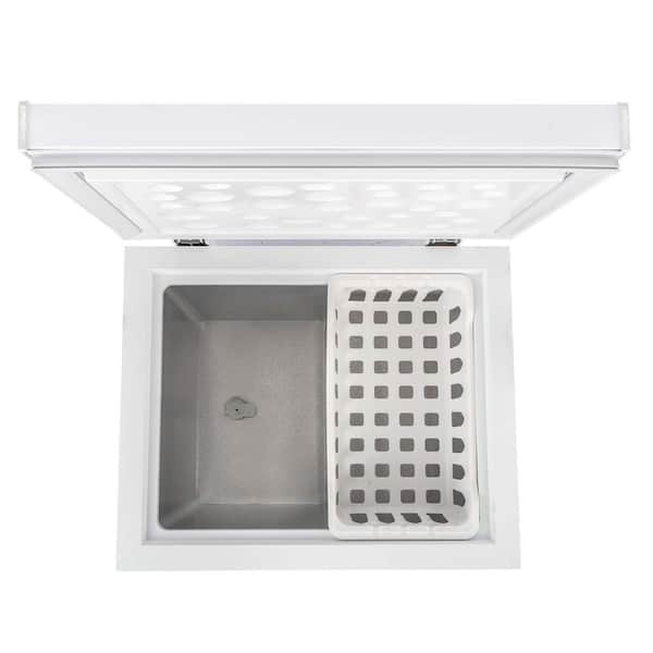 2.1 cu. ft. Manual Defrost Convertible Chest Freezer, Garage Ready in White