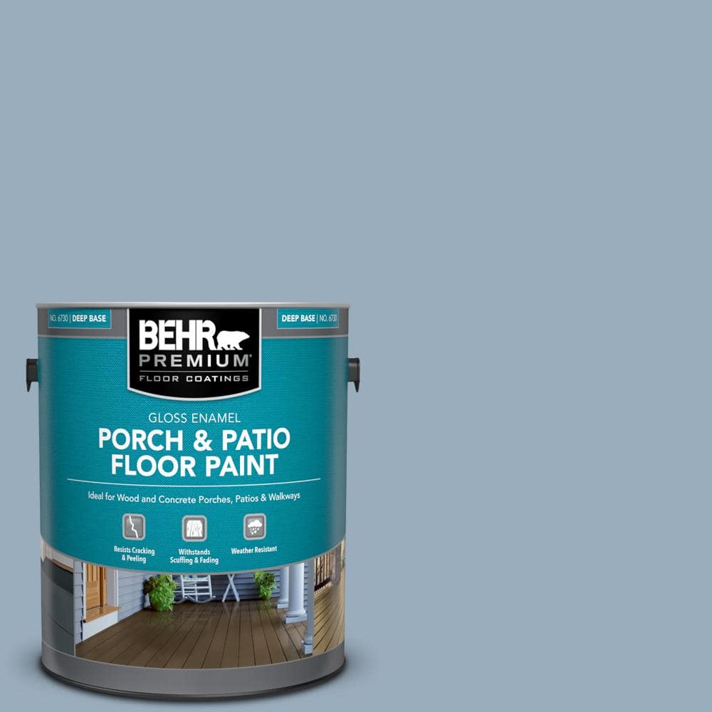 1 gal. #S510-3 Ombre Blue Gloss Enamel Interior/Exterior Porch and Patio Floor Paint price history on PriceWatchPro