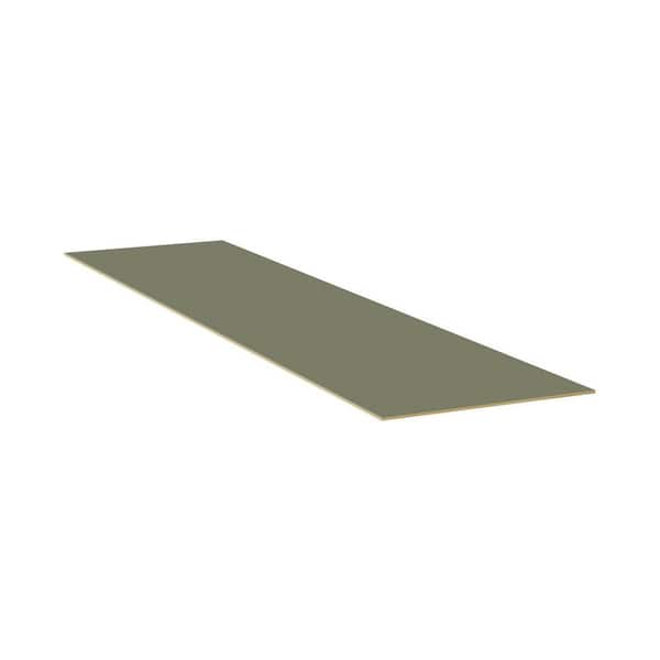 23.5 in. W x 96 in. D x 0.25 in. H in Sage Green Shaker Sink Panel