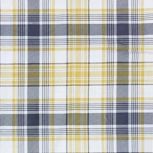 Harper Lane Harvest Plaid 4-Piece Yellow Microfiber King Sheet Set