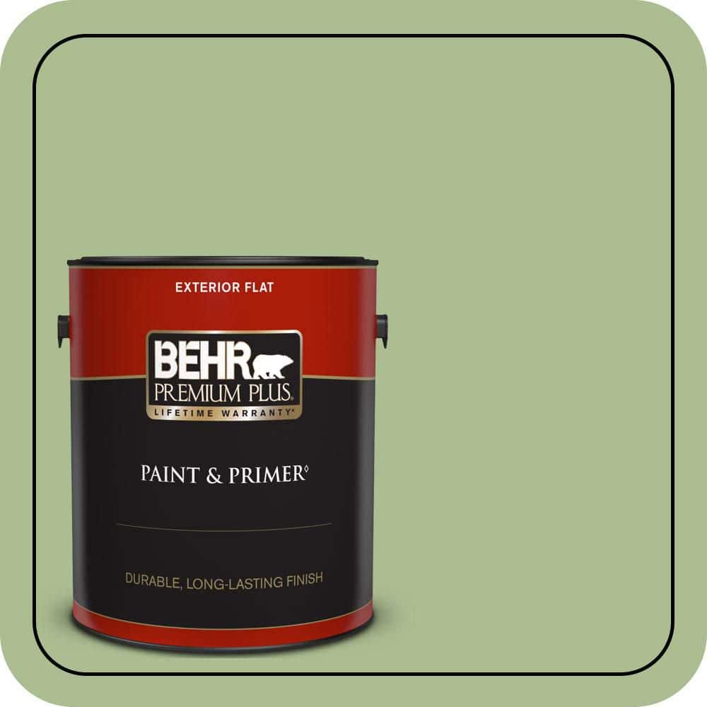 1 gal. #M370-4 Chervil Leaves Flat Exterior Paint & Primer price history on PriceWatchPro