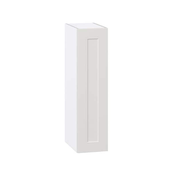 J COLLECTION Galveston 9 in. W x 14 in. D x 35 in. H Assembled Shaker Wall Kitchen Cabinet in Light Grey