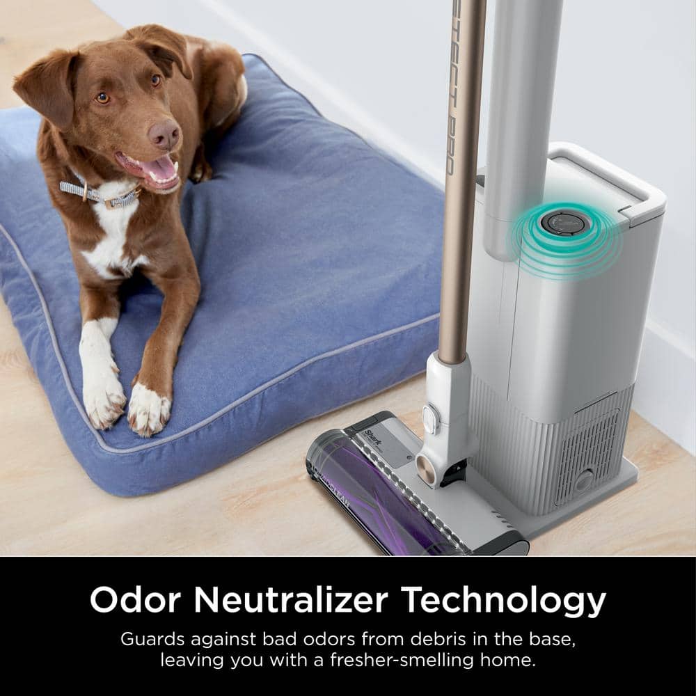 Shark White Cordless Stick Vacuum with HEPA Filter for Pets