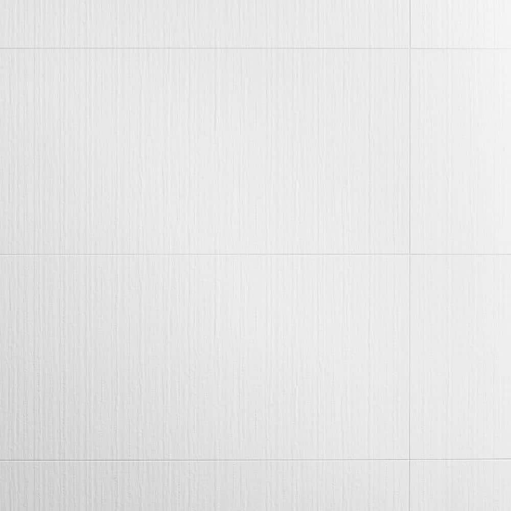 Angela Harris White Matte Ceramic Rectangular Wall Tile