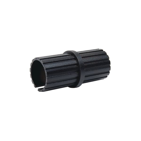 Round Black Sand Steel Handrail Splice