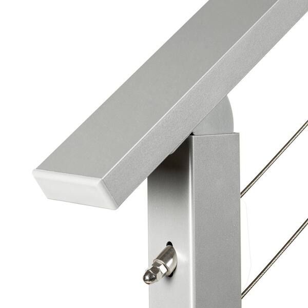 CityPost CP Gray Rail Bracket for Decking, Porches, and Deck Stairs - Painted Galvanized Steel - 3-in x 6-in - Strong and Easy to Install