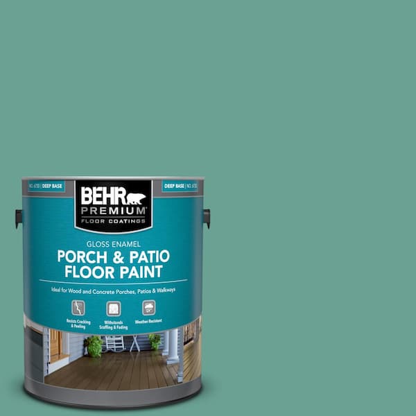1 gal. #T17-15 Jade Dragon Gloss Enamel Interior/Exterior Porch and Patio Floor Paint