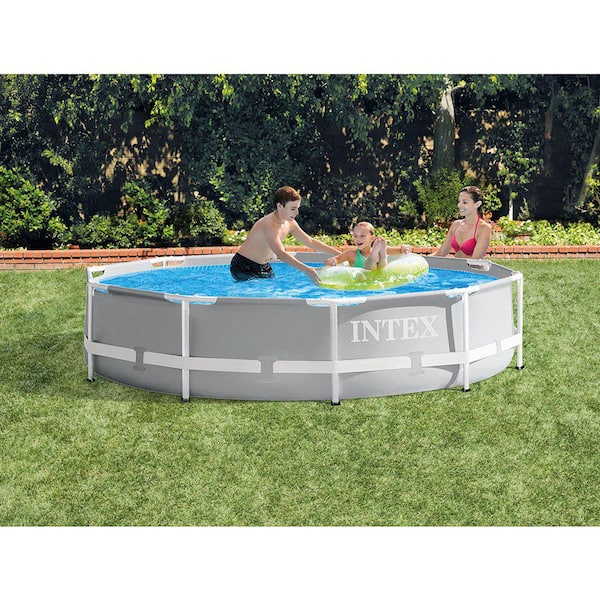 Intex Easy Set 10 ft. Round x 30 in. Deep Inflatable Pool with 330 GPH  Filter Pump 28121EH - The Home Depot