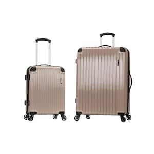 Santorini Expandable 2-Piece Hardside Spinner Luggage Set, Grey