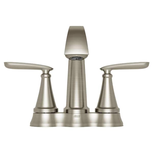 Somerville 4 in. Centerset Bathroom Faucet Set of 2 and Single-Handle 3-Spray Tub and Shower Faucet Set Brushed Nickel