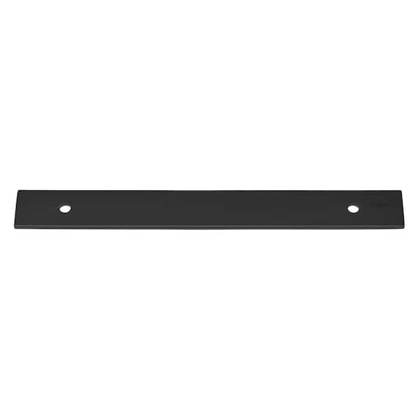 GLIDERITE 9 in. Squared Cabinet Backplate 6-1/4 in. Center to Center, 9342-160-MB