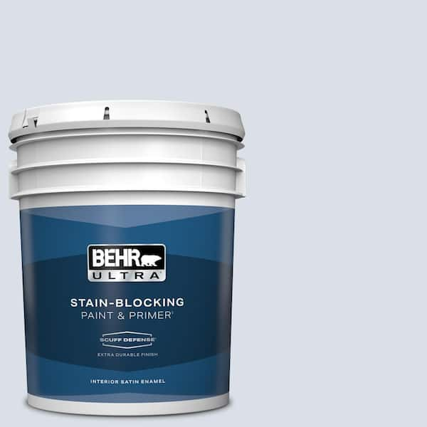 BEHR ULTRA 5 gal. #PPL-70 Eastern Breeze Extra Durable Satin Enamel Interior Paint & Primer