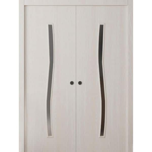 3012 56 in. x 80 in. Sold Core Ash Franko Color Wood Sliding Door
