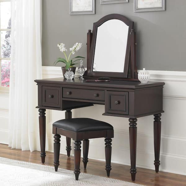 Home Styles Bermuda Espresso Wood Vanity and Bench