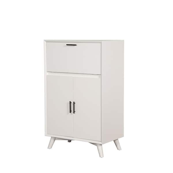 Flynn White Large Bar Cabinet